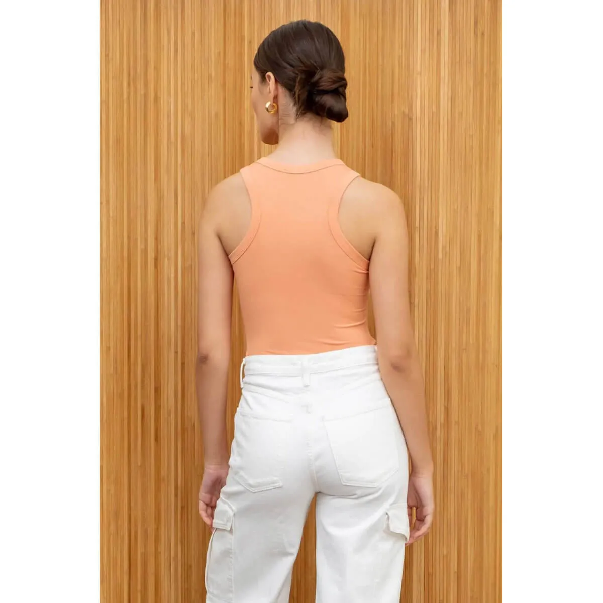 Ribbed Seamless Cropped Tank Top