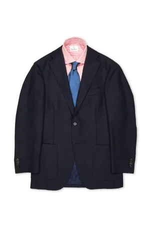 Ring Jacket 184 Navy Hopsack Wool/Mohair Sport Coat