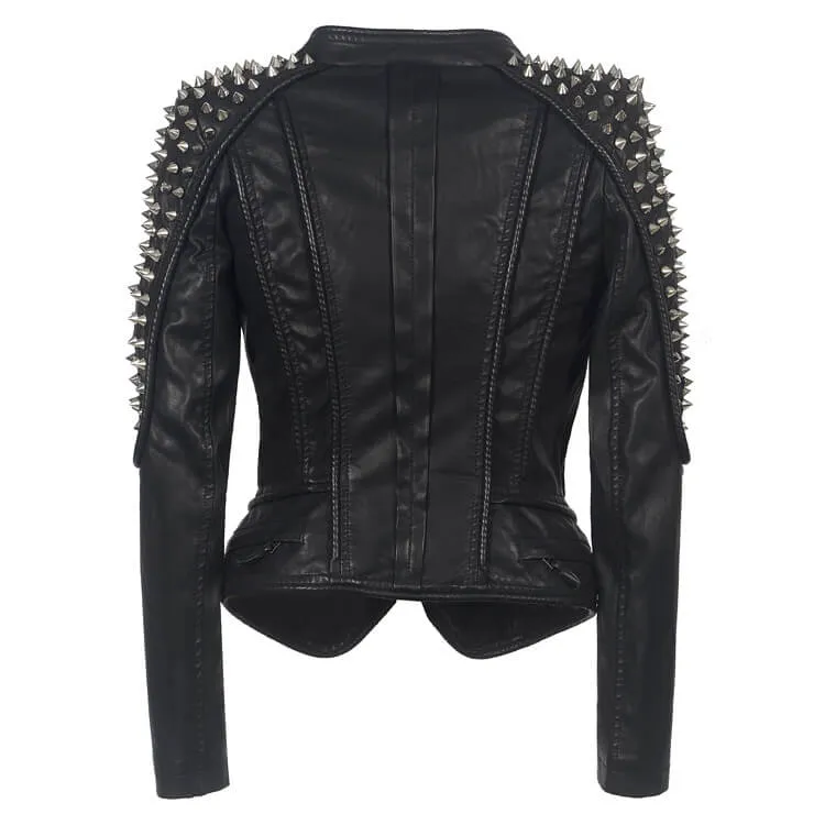 Rivet Studded Black Punk Jacket