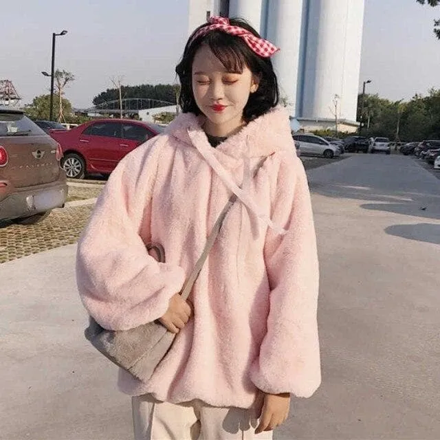 Sherpa Sweater With Hood