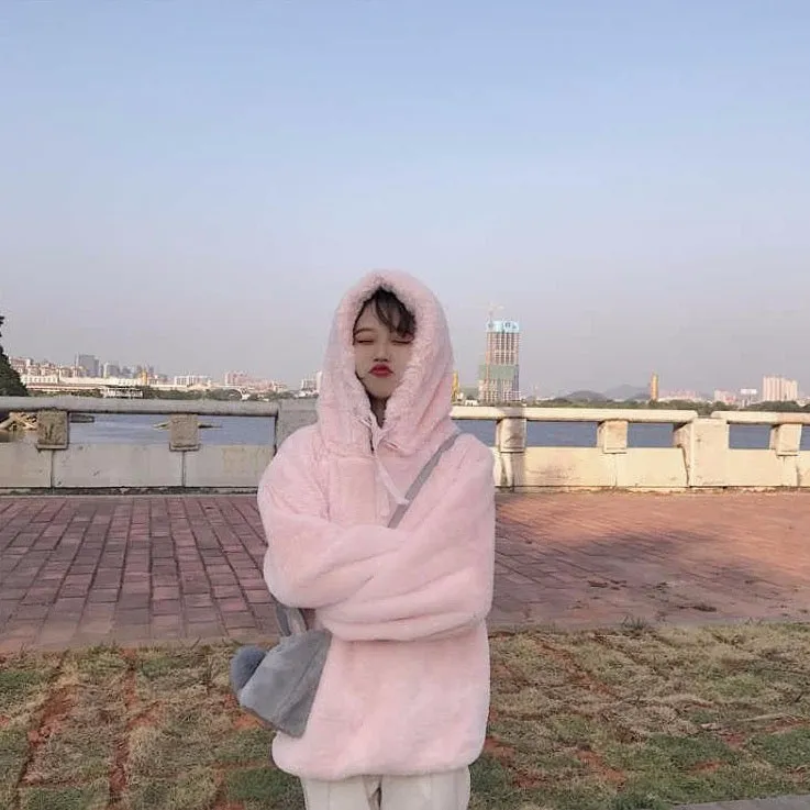 Sherpa Sweater With Hood
