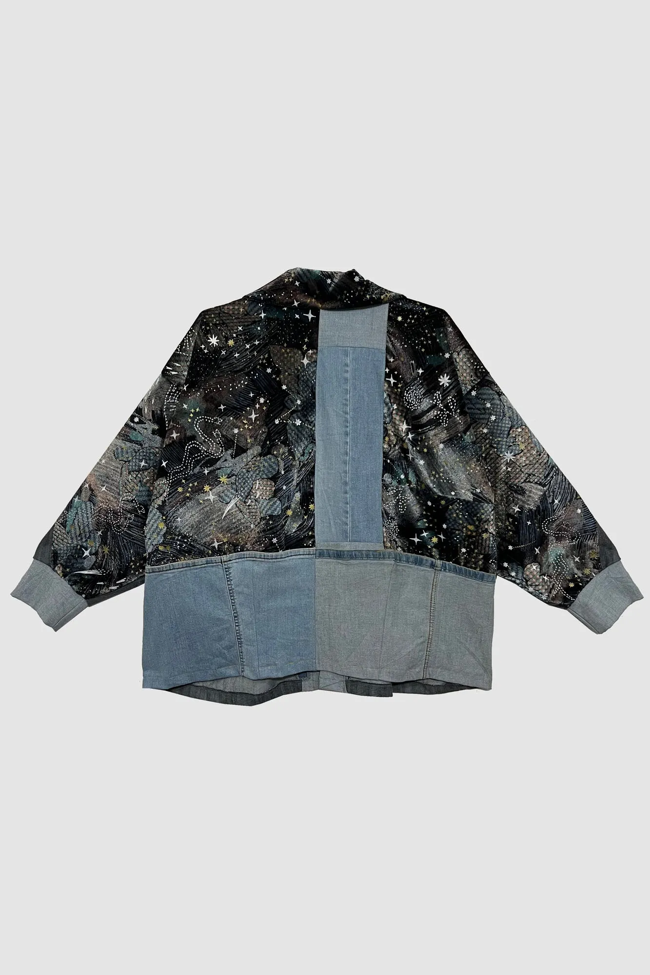Stardust Unisex Patchwork Denim Jacket in Size 2
