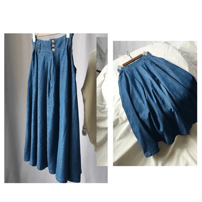 Summer Korean Trendy Casual Flare Plus Size Women Skirt