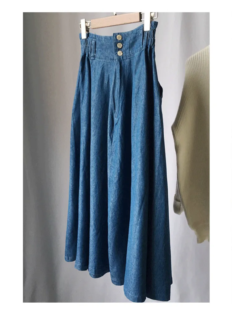 Summer Korean Trendy Casual Flare Plus Size Women Skirt