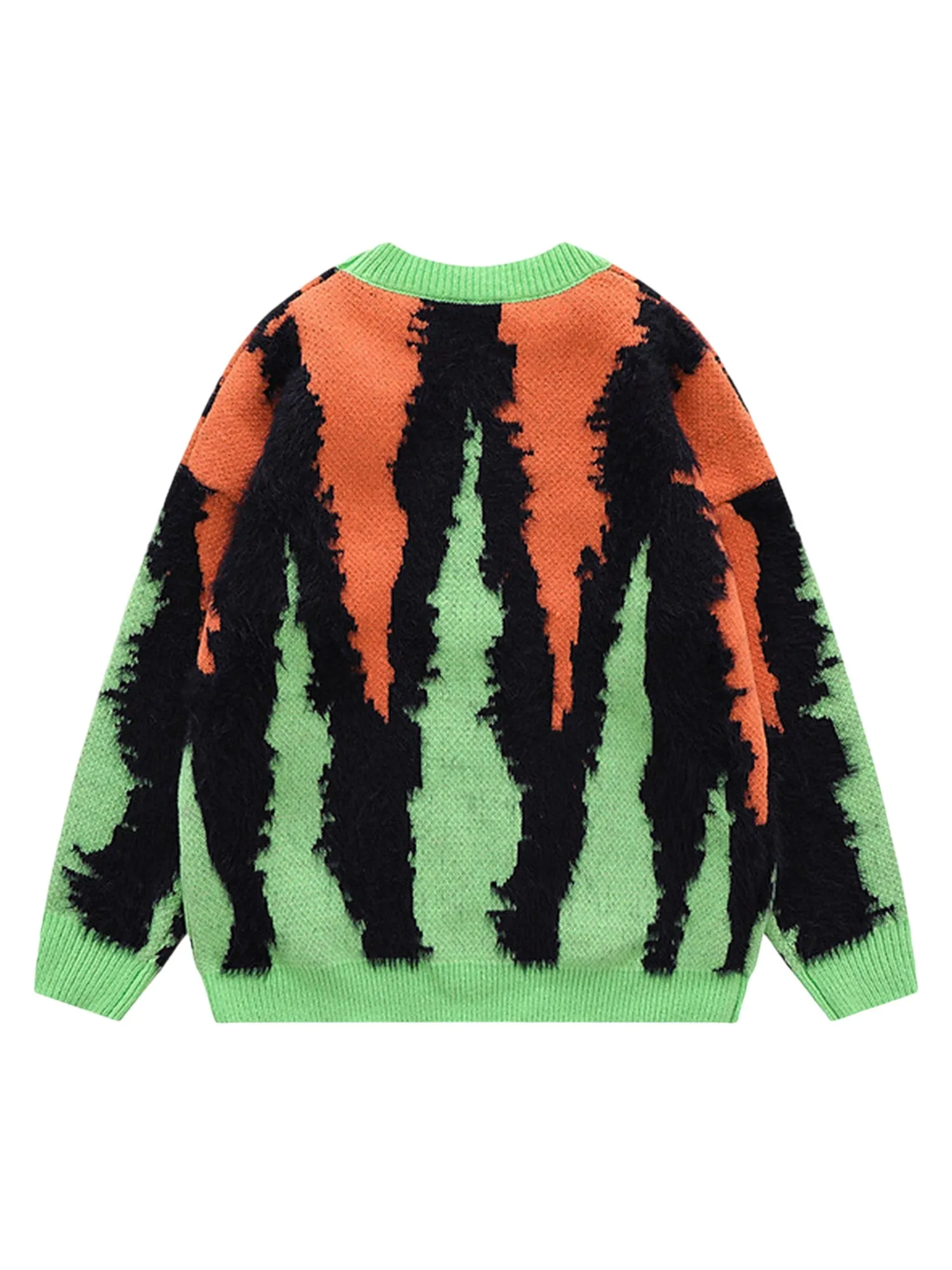 Thesupermade Contrast Color Couple Knitted Sweater - 1907