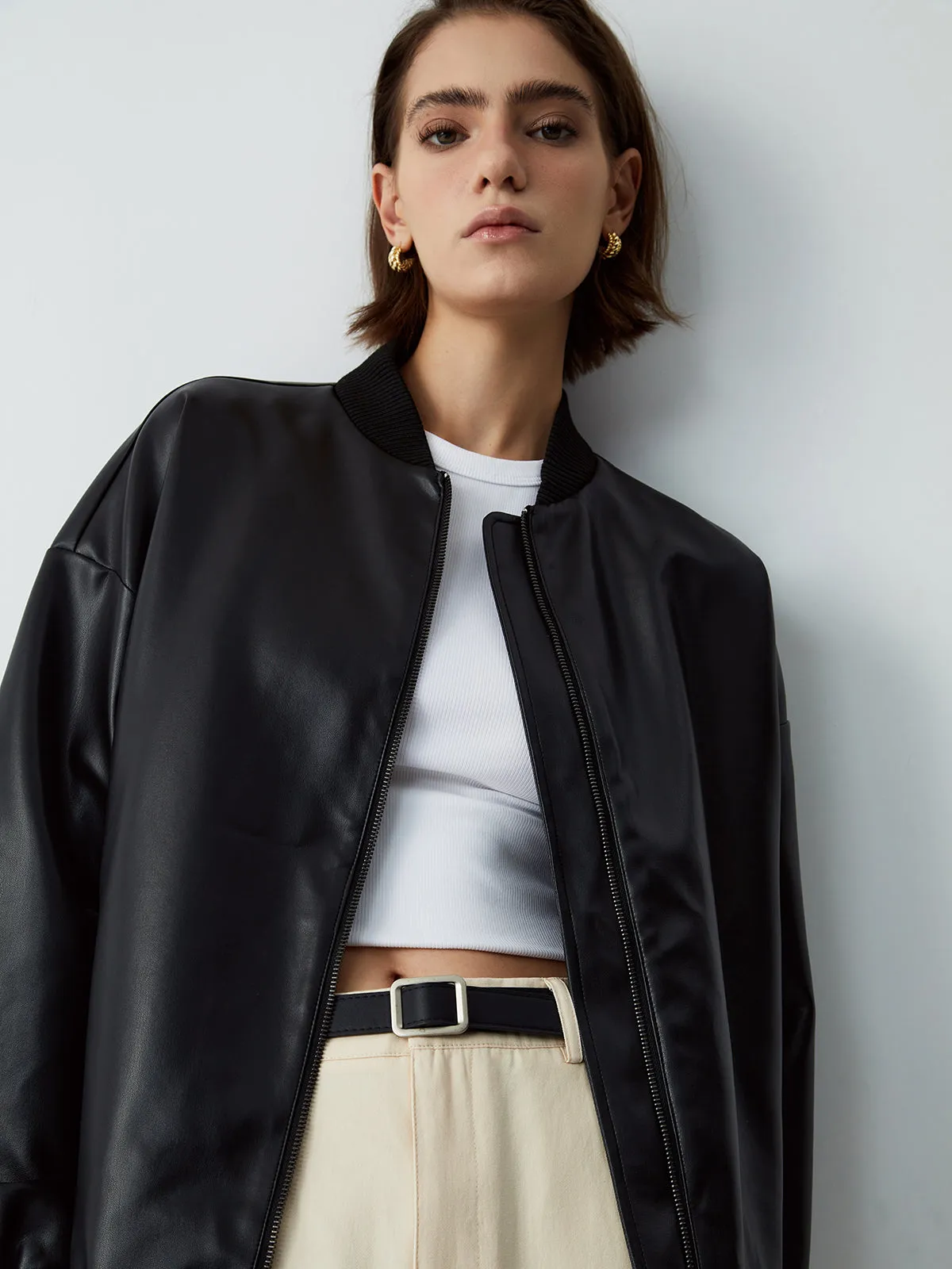 Toleet-Winter and Autumn Outfits Christmas/Thanksgiving_Essential Charming Leather Jacket