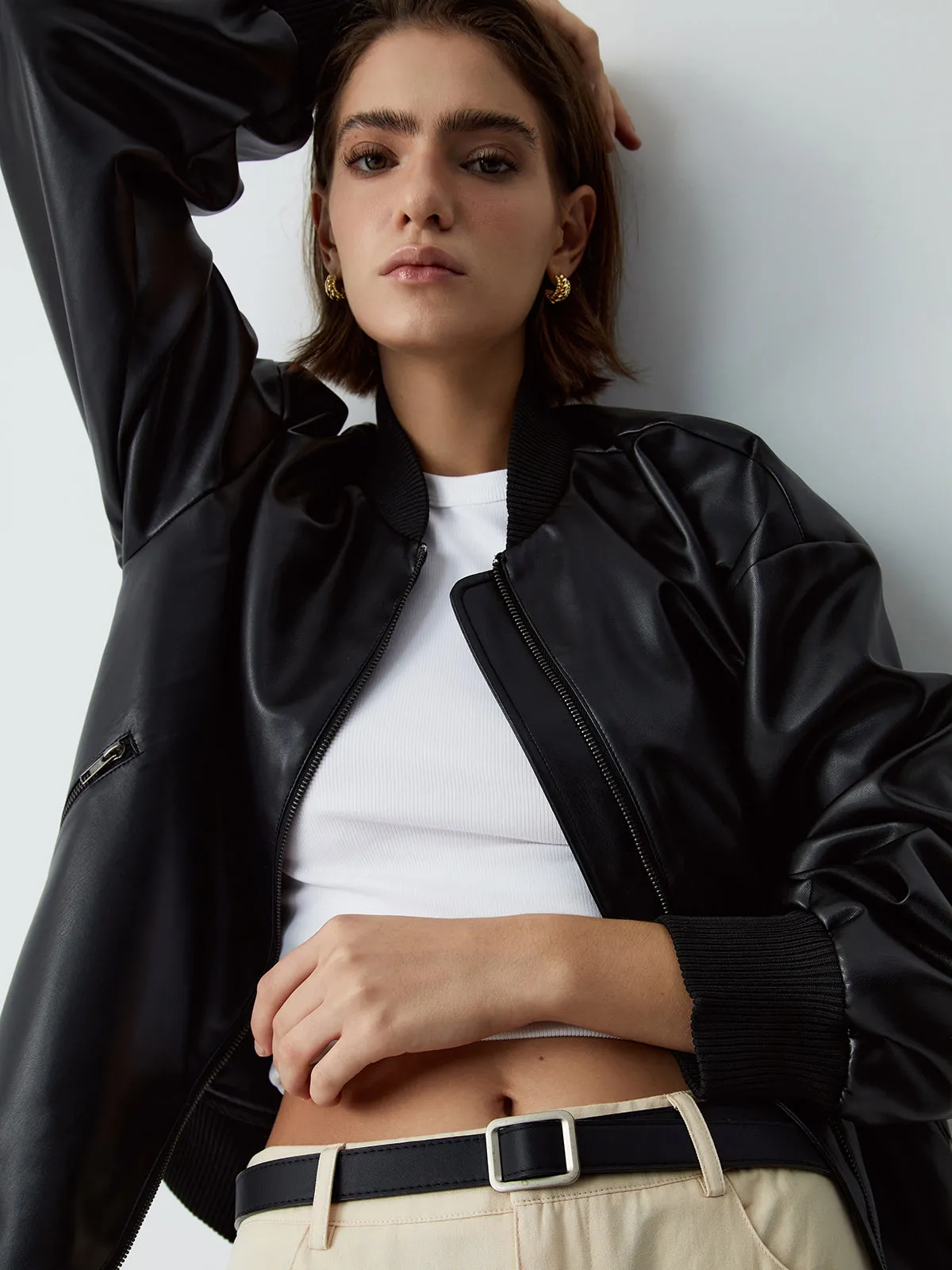 Toleet-Winter and Autumn Outfits Christmas/Thanksgiving_Essential Charming Leather Jacket