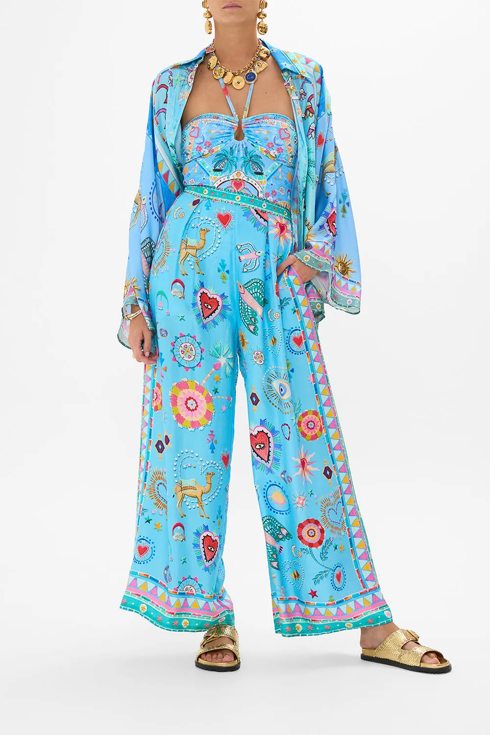 TUCK FRONT PANT A PAINTED VILLAGE