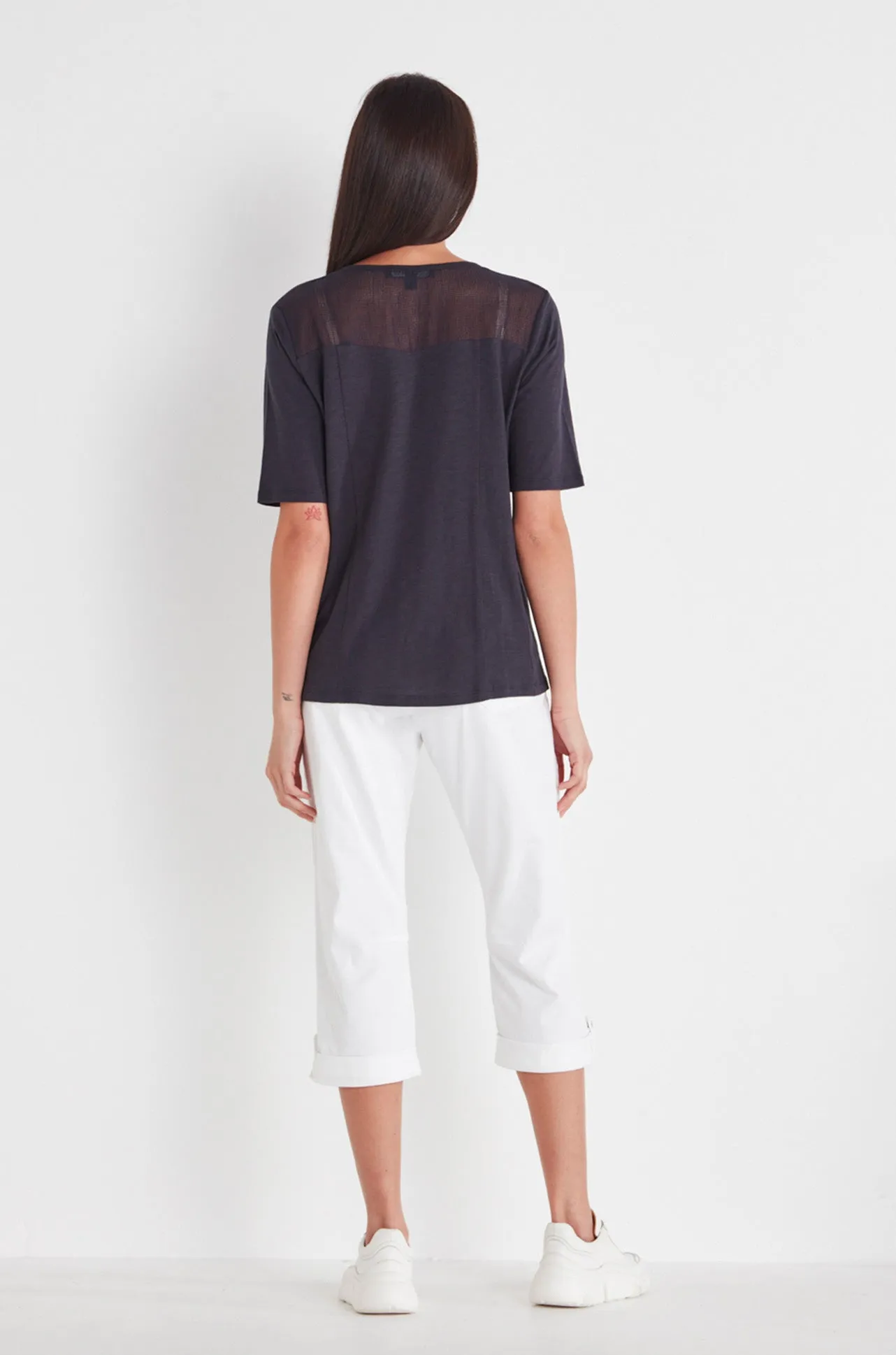 Verge - Reserve Capri Pant in White