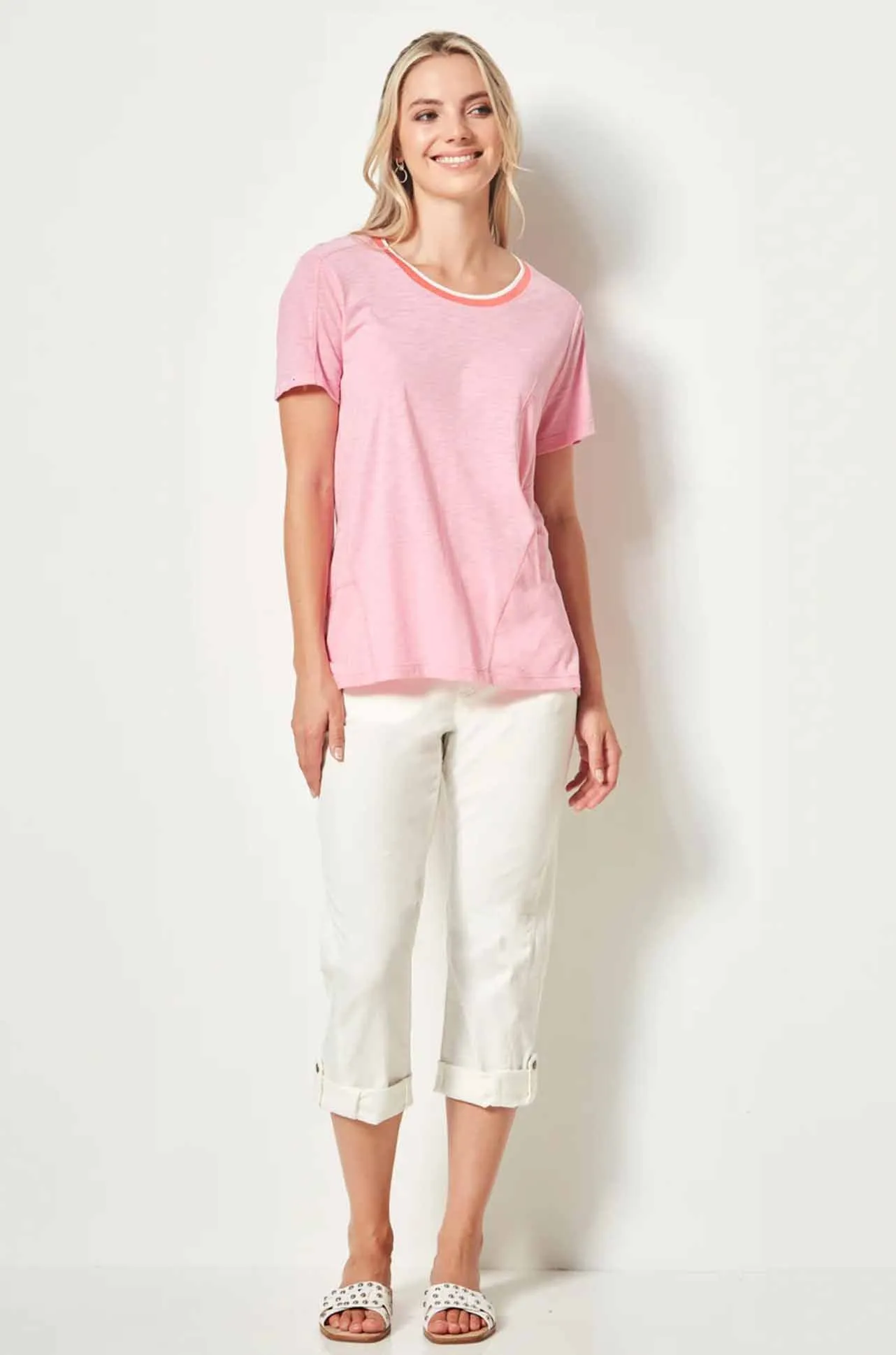 Verge - Reserve Capri Pant in White