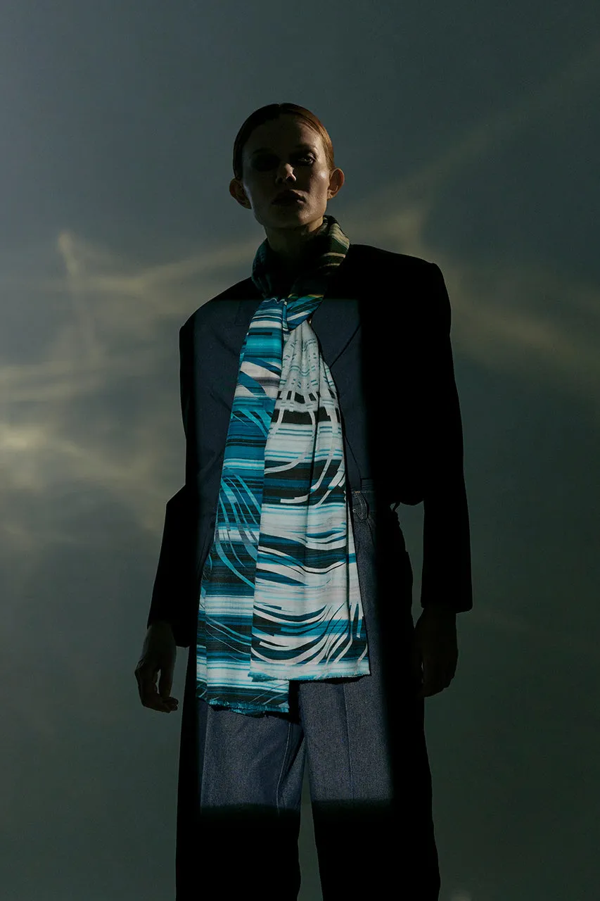WAVE SONG ICON PURE WOOL SCARF