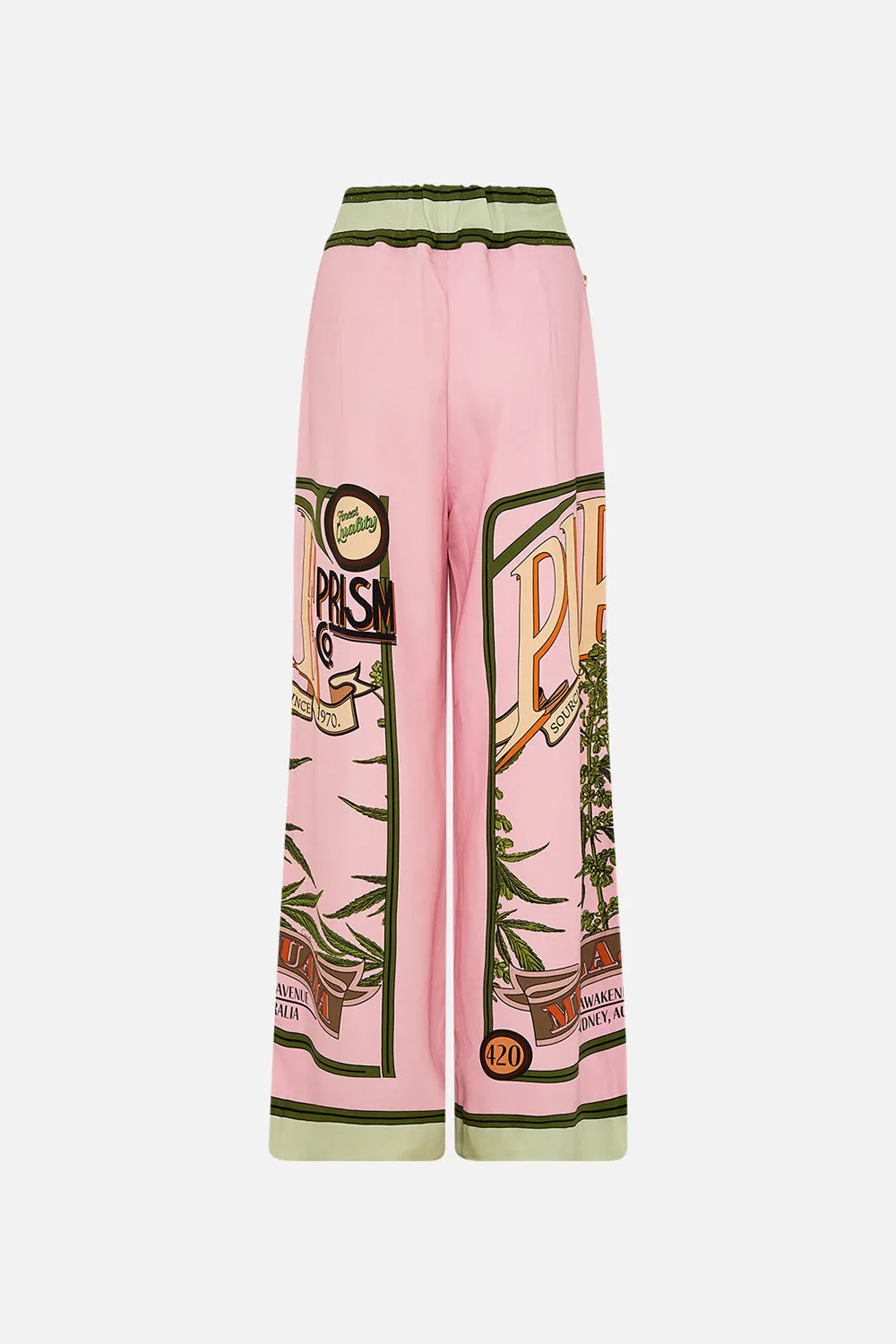 WIDE LEG PANT WITH BUTTONS LETS CHASE RAINBOWS