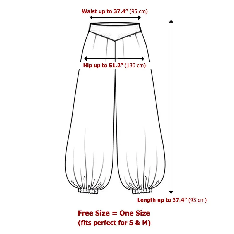 Women's Thai Harem Pants Sunny White