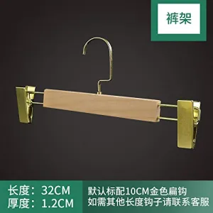 Xyijia Hanger (10Pcs/ Lot Wood Hanger No Paint Wood Clothing Store Hanger Wood Color Women's Anti-Skid Clothes Hanging Green Household Wooden Clothes Support