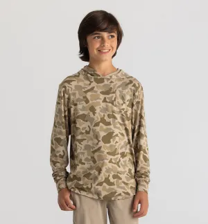 Youth Bamboo Shade Hoodie - Barrier Island Camo